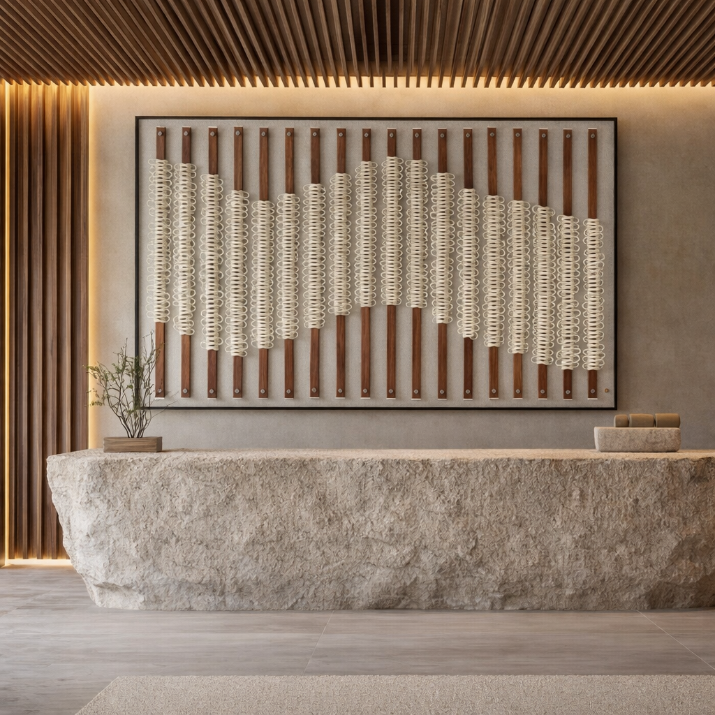 Espacio con piezas Piaroa