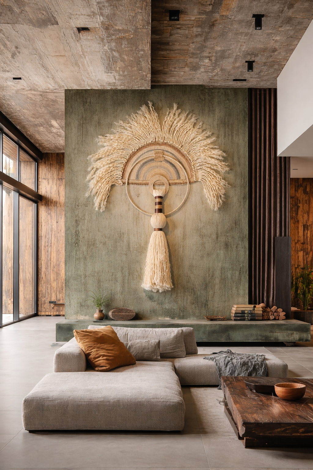 Pieza monumental en lobby doble altura